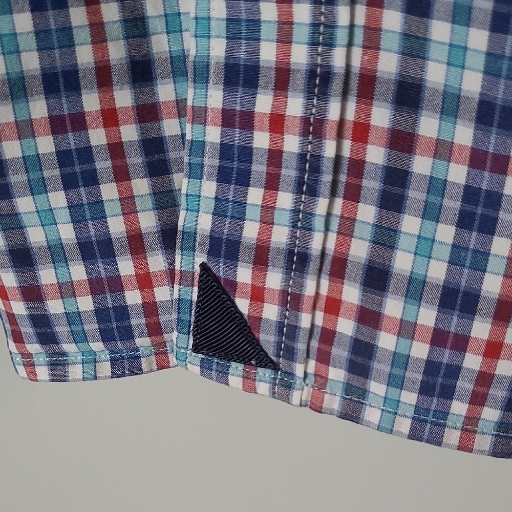 Untuckit Multicolor Checkered Button Down Shirt - image 4